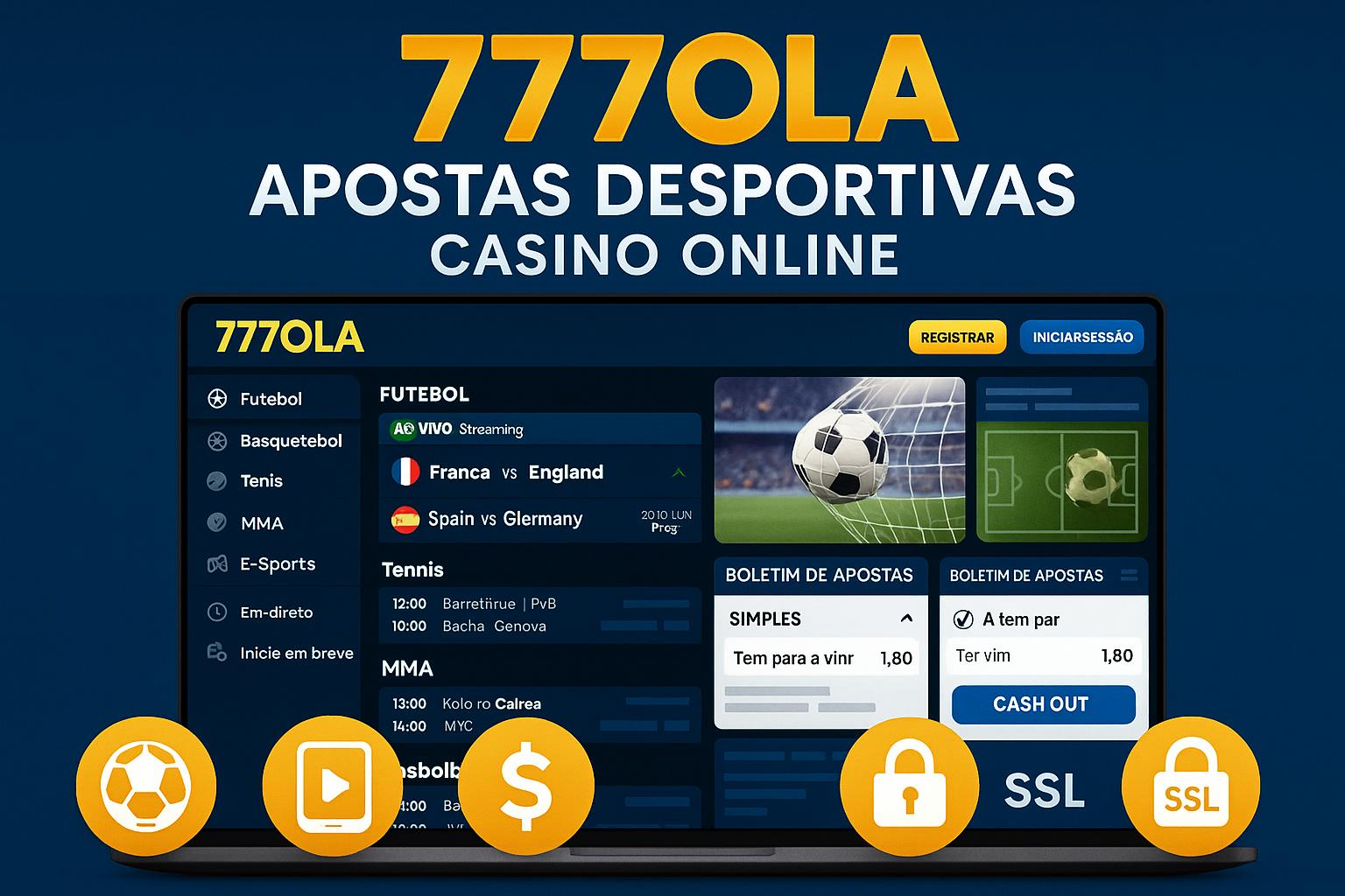 Apostas esportivas no cassino online 777OLA